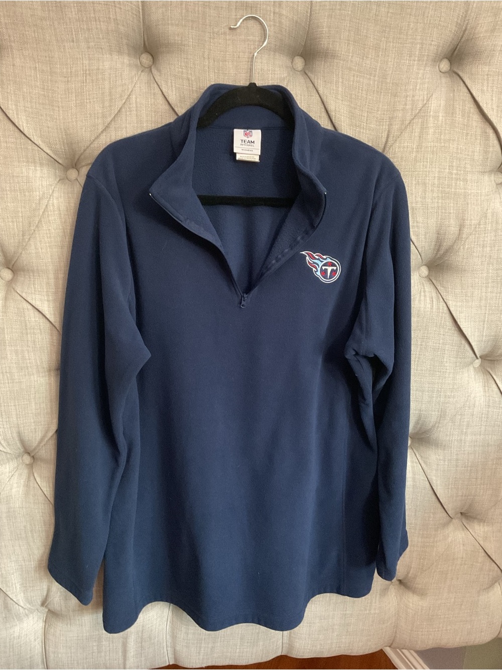NFL Navy Tennessee Titans Half-Zip Pullover